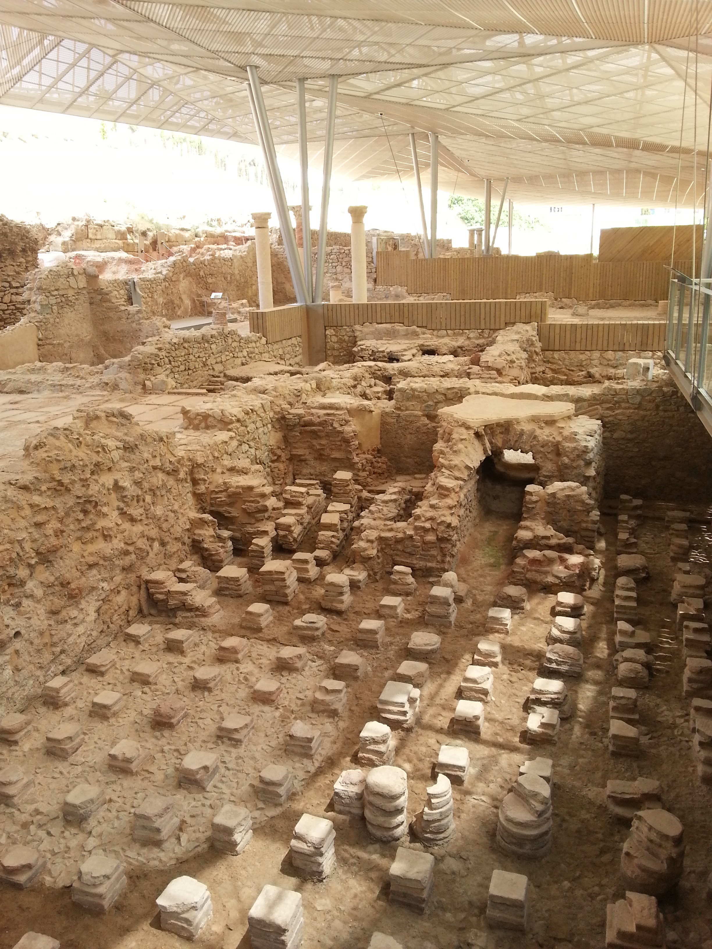 Ancient Roman baths still being excavated