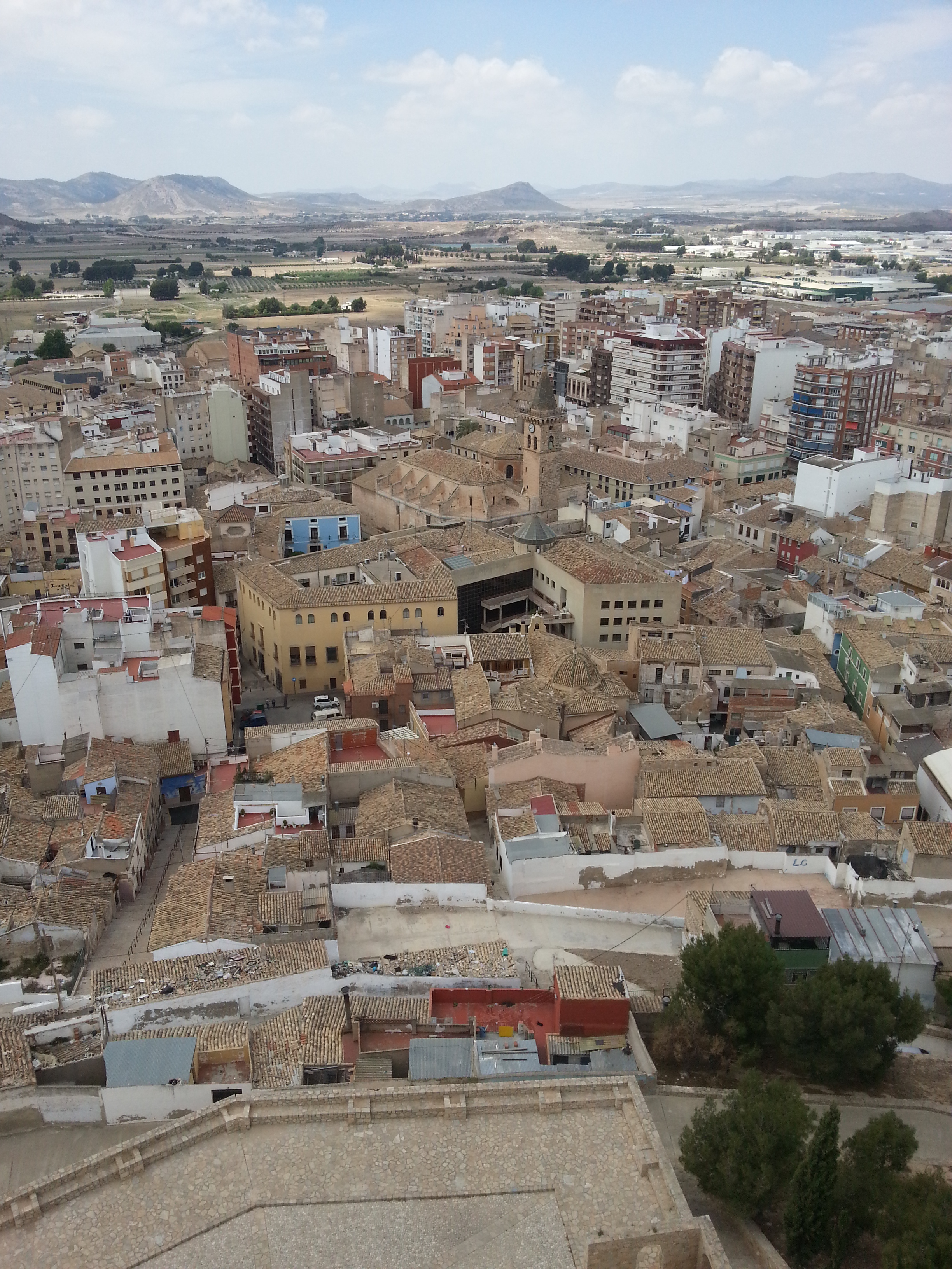 View of Villena from the Castle