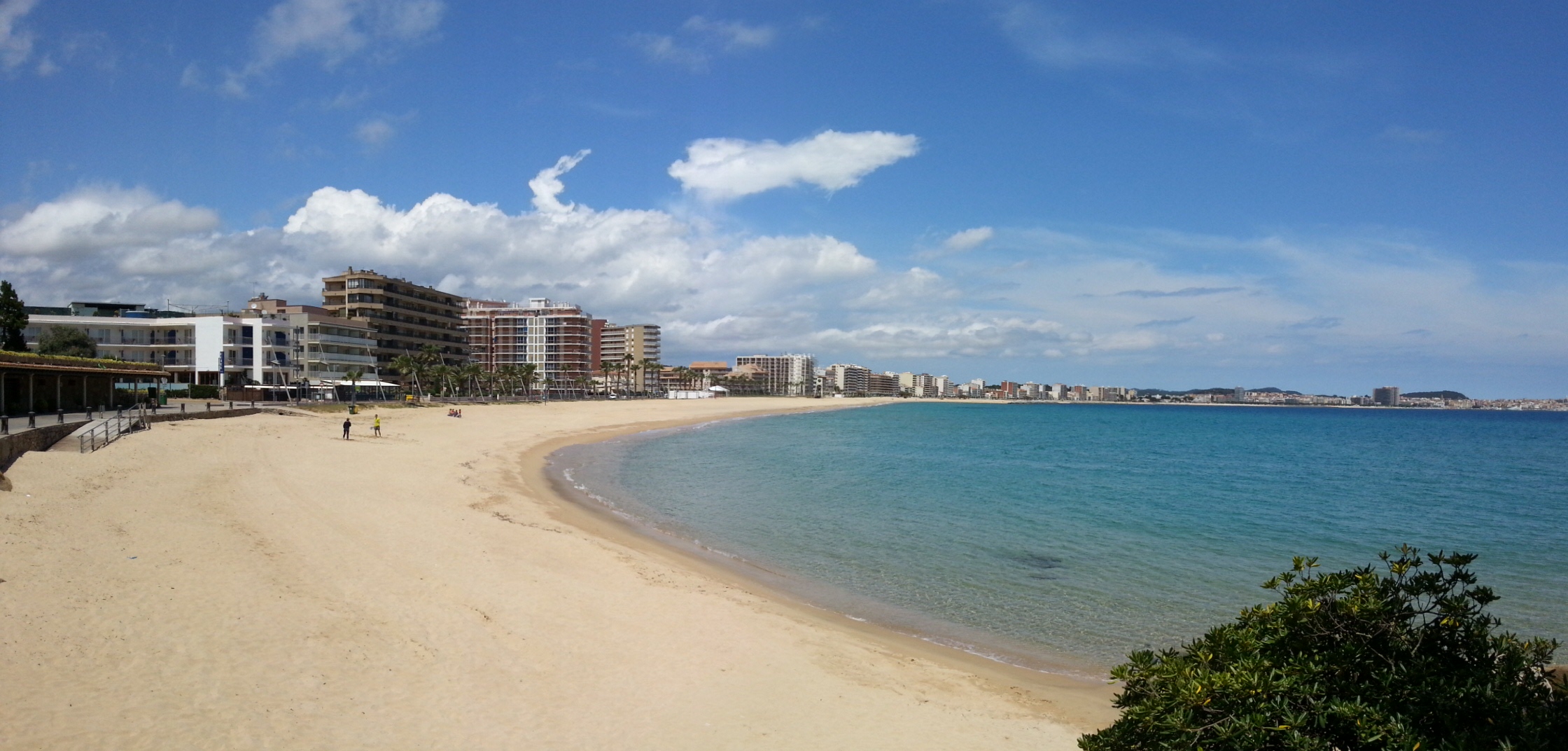 The bay around Palamos