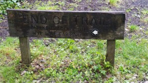 End of High Peak Trail...